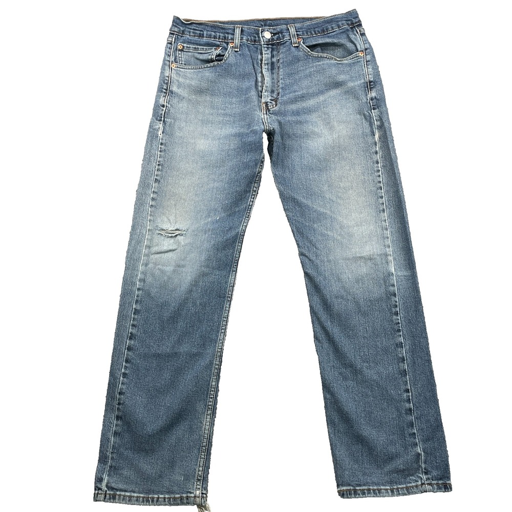 Levi's 505 Jeans Men 33x28* Whisker Classic Straight 90s Workwear Y2K Streetwear